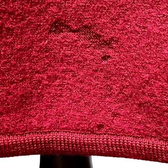 Geiger Austria Vintage Red Boiled Wool Full Length Classic Overcoat Size 36 - Picture 15 of 15